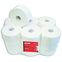 Pack 18 rollos papel higiénico industrial 2 capas. Canuto de 62 mm- 115 metros por rollo.